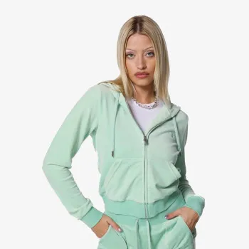 JUICY COUTURE Dukserica JUICY COUTURE Dukserica ZIP THROUGH HOODIE WITH  ZIP PULL &  JC 