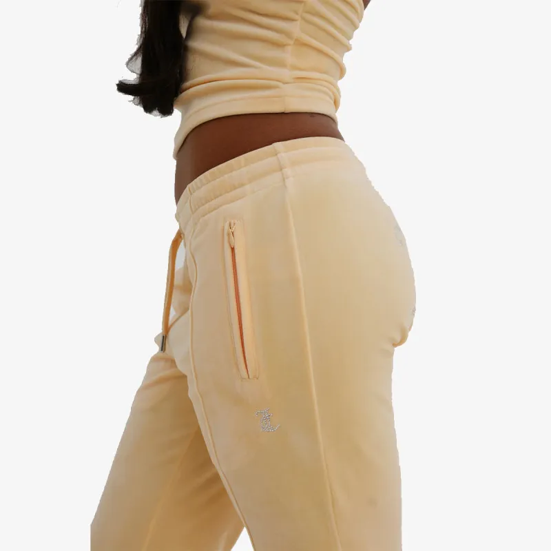 JUICY COUTURE Donji dio trenerke VELOUR TRACK PANT WITH DIAMANTE BRANDIN 