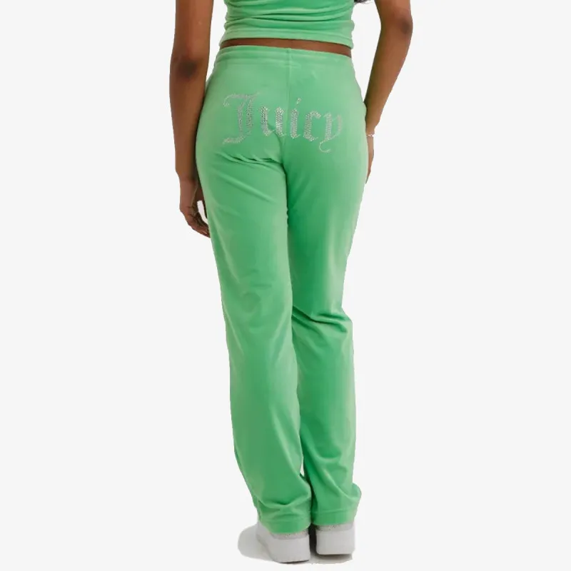 JUICY COUTURE Donji dio trenerke VELOUR TRACK PANT WITH DIAMANTE BRANDIN 