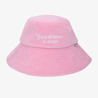 Juicy Couture Kapa VELOUR LONG BRIM BUCKET HAT 