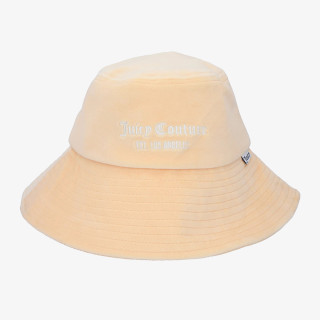 JUICY COUTURE Kapa VELOUR LONG BRIM BUCKET HAT 