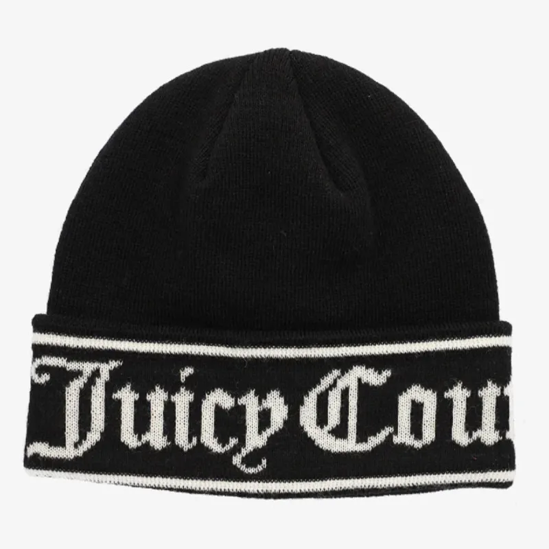 Juicy Couture Kapa INGRID FLAT KNIT BEANIE 