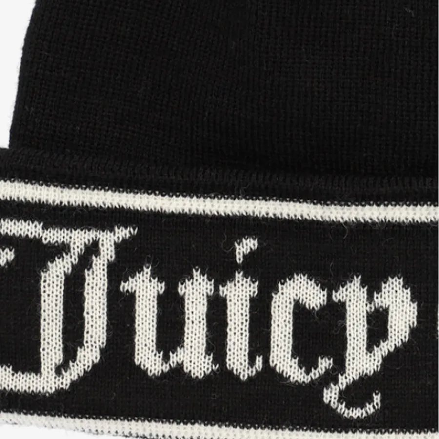 Juicy Couture Kapa INGRID FLAT KNIT BEANIE 