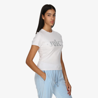 Juicy Couture Majica FITTED T-SHIRT WITH RODEO JUICY DIAMANTE 