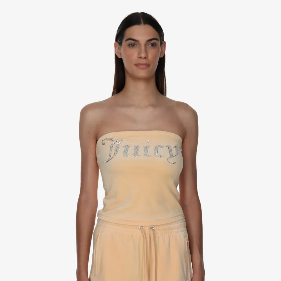 Juicy Couture Top Velaur Bandeau Boob Tube 