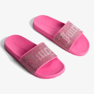 Juicy Couture Papuče DIAMANTE BRANDED SLIDE 