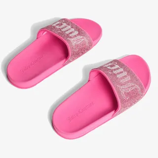 Juicy Couture Papuče DIAMANTE BRANDED SLIDE 
