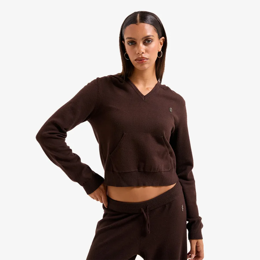 Juicy Couture Dukserica HERITAGE KNIT HOODIE 