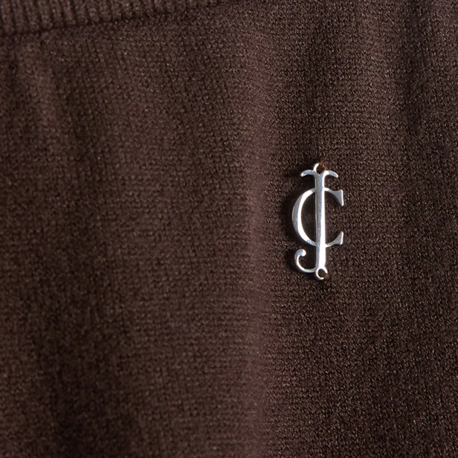 Juicy Couture Donji dio trenerke HERITAGE KNIT MID RISE WIDE LEG 