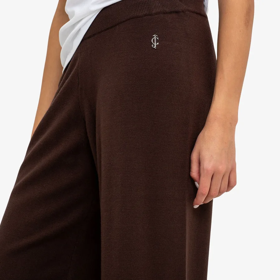 Juicy Couture Donji dio trenerke HERITAGE KNIT MID RISE WIDE LEG 