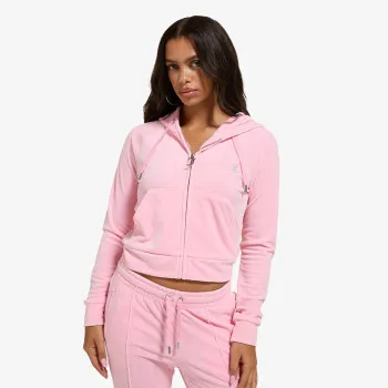 Juicy Couture Dukserica CLASSIC VELOUR HOODIE WITH JUICY  LOGO 
