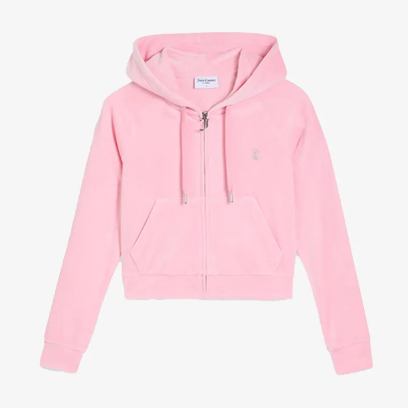 Juicy Couture Dukserica CLASSIC VELOUR HOODIE WITH JUICY  LOGO 