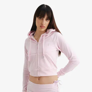 JUICY COUTURE Dukserica JUICY COUTURE Dukserica CLASSIC VELOUR HOODIE WITH JUICY  LOGO 