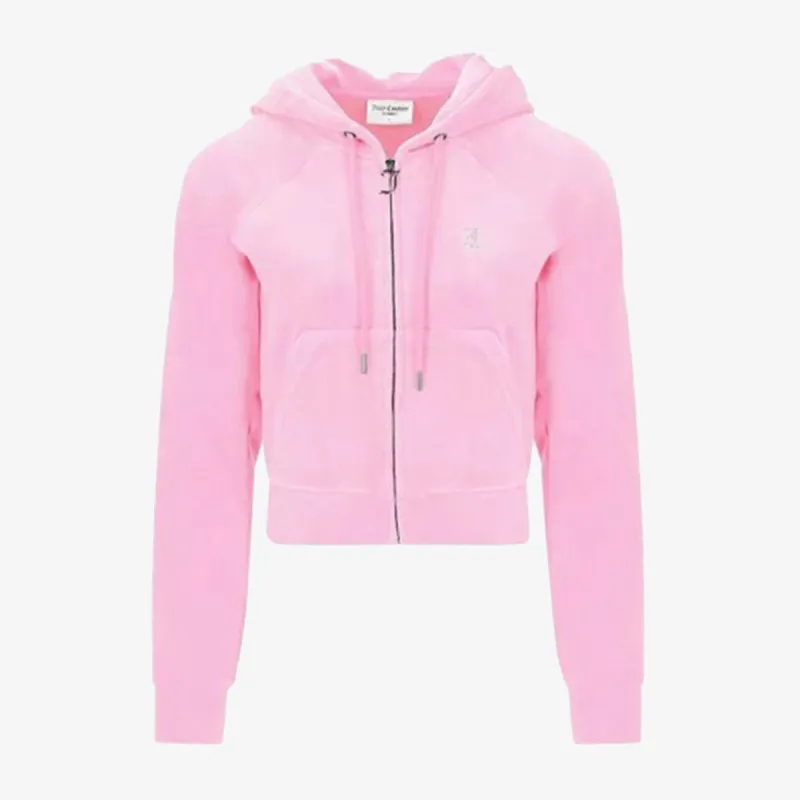 JUICY COUTURE Dukserica CLASSIC VELOUR HOODIE WITH JUICY  LOGO 