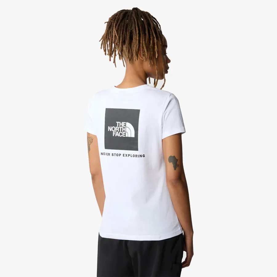 The North Face Majica W S/S REDBOX TEE TNF WHITE 