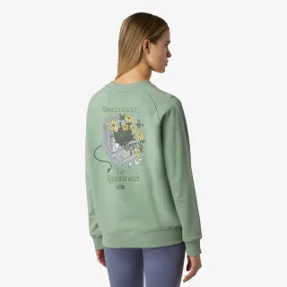 The North Face Džemper W CONNECT RELAXED CREW SWEATSHIRT-GRAPHI 