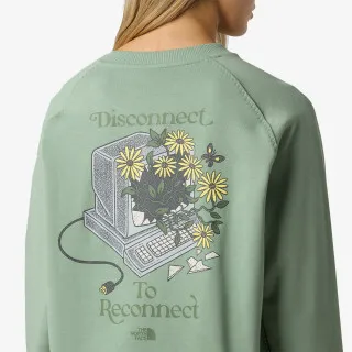 The North Face Džemper W CONNECT RELAXED CREW SWEATSHIRT-GRAPHI 