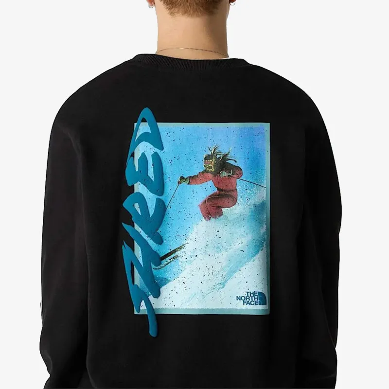The North Face Džemper U NSE SLOPES RELAXED CREW SWEATSHIRT-GRA 