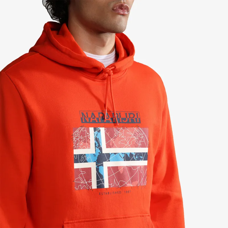 NAPAPIJRI Dukserica B-GUIRO H RED CHERRY R05 
