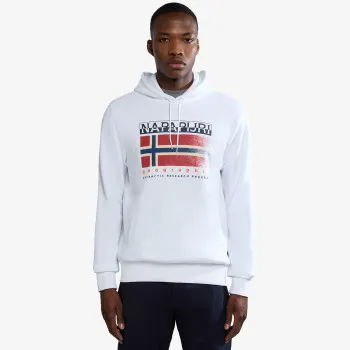 Napapijri Dukserica B-KREIS H 002 BRIGHT WHITE 