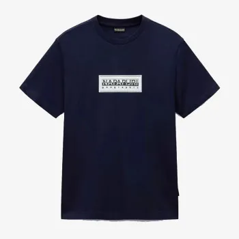 Napapijri Majica S-BOX LOGO SS 176 BLU MARINE 