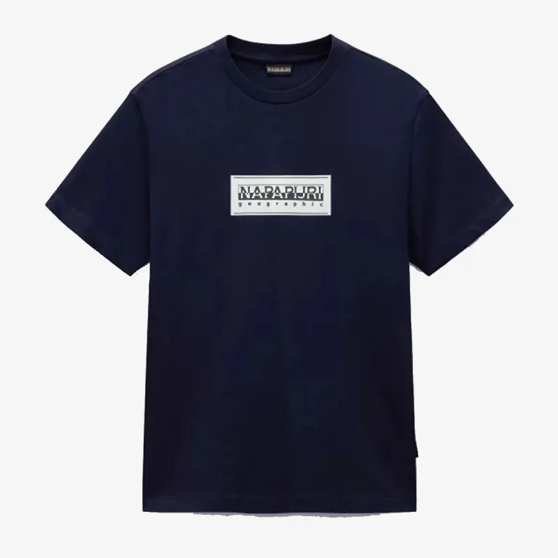 Napapijri Majica S-BOX LOGO SS 176 BLU MARINE 