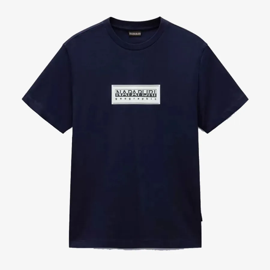 Napapijri Majica S-BOX LOGO SS 176 BLU MARINE 