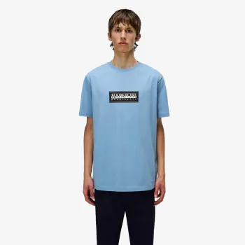 Napapijri Majica S-BOX LOGO SS FADED DENIM 