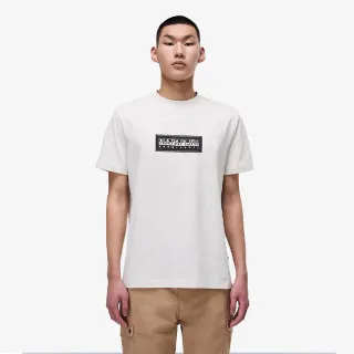 Napapijri Majica S-BOX LOGO SS N1A WHITE WHISPER 