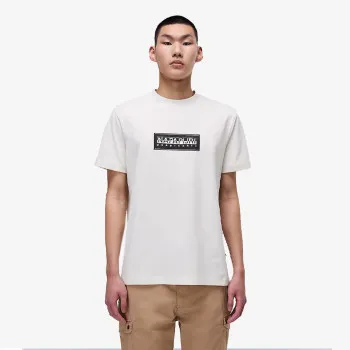 Napapijri Majica S-BOX LOGO SS N1A WHITE WHISPER 