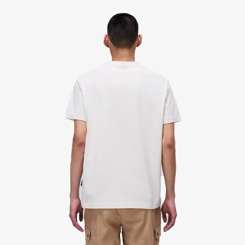 Napapijri Majica S-BOX LOGO SS N1A WHITE WHISPER 