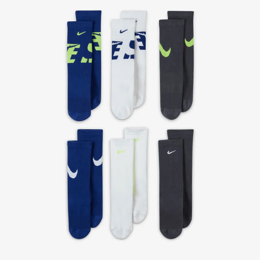 Nike Čarape Y NK ED CSH CREW 6P - 144 GFX 