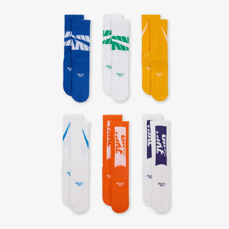 Nike Čarape Y NK ED CSH CREW 6P - 144 GFX 