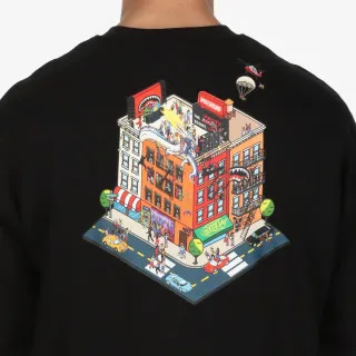 Sprayground Dukserica BLOCK PARTY CREWNECK BLK 