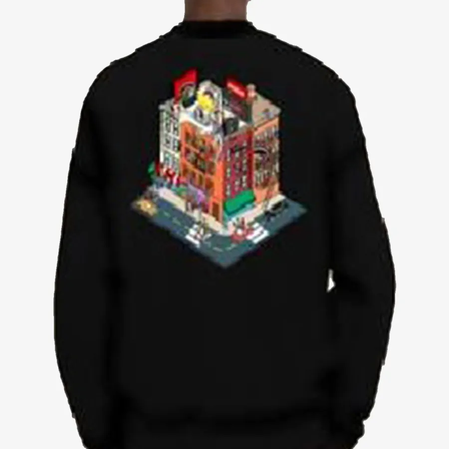 Sprayground Dukserica BLOCK PARTY CREWNECK BLK
