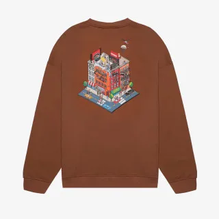 Sprayground Dukserica BLOCK PARTY CREWNECK BROWN 