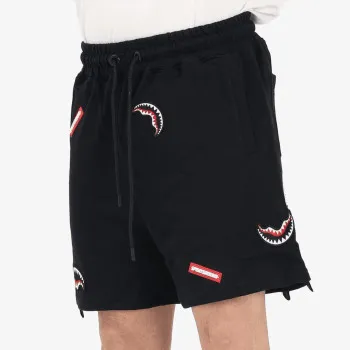 Sprayground Šorc SHARK PATCHES SHORTS BLK 