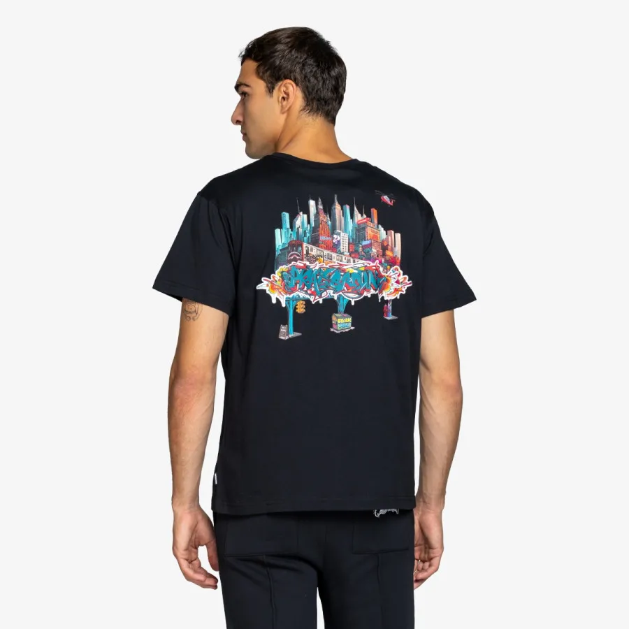 Sprayground Majica CITY SKYLINE NEW REGULAR T-SHIRT BLK 