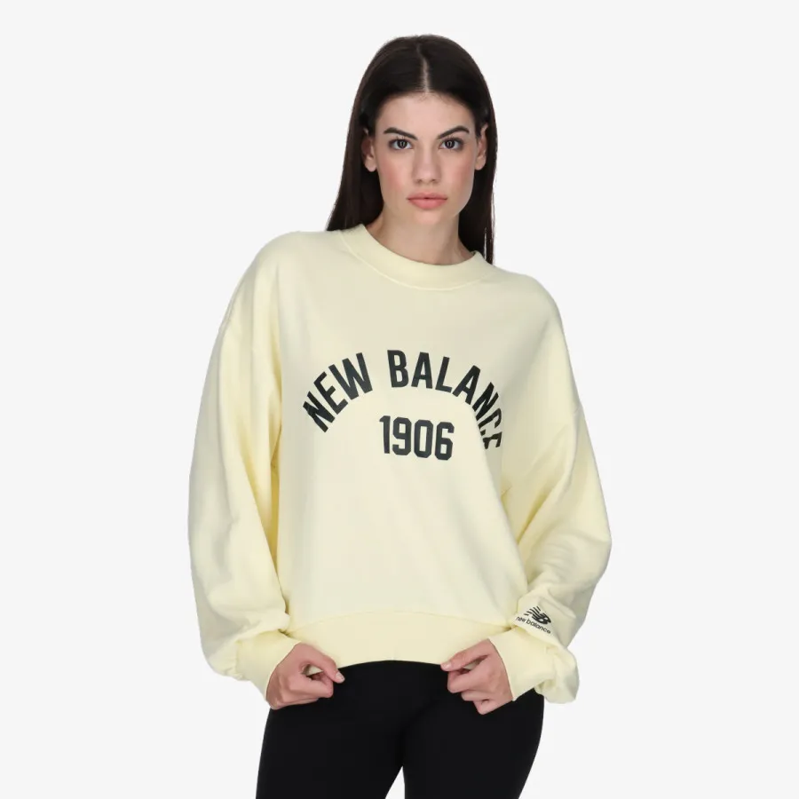 New Balance Dukserica Essentials Varsity Fleece Crew 
