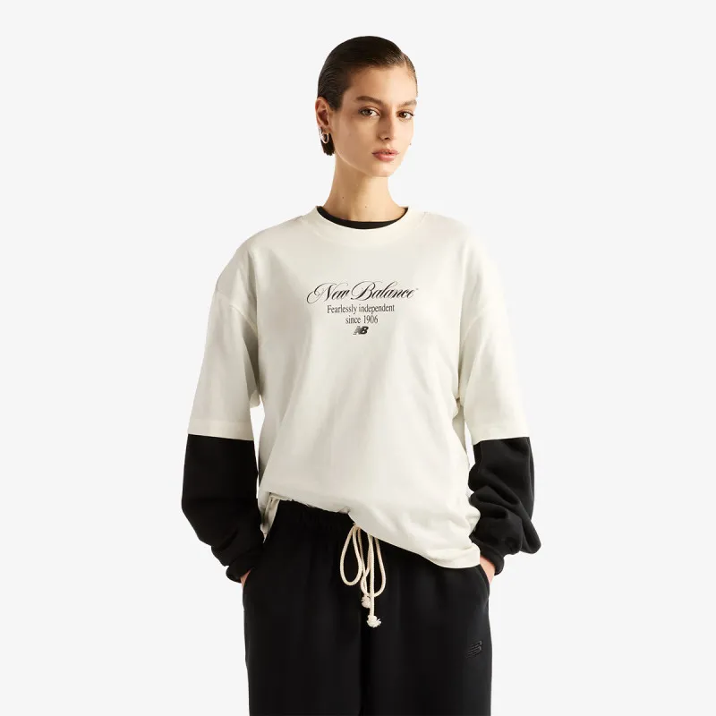 New Balance Majica Pressed Flowers Memories Oversized T-Shi 