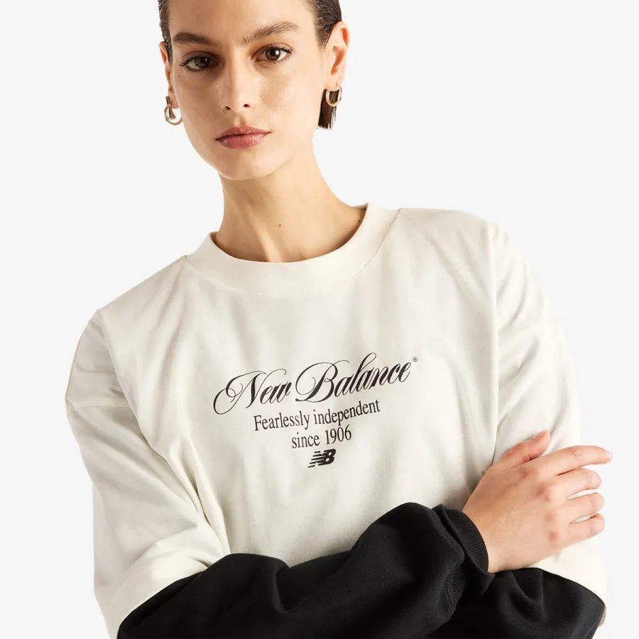 New Balance Majica Pressed Flowers Memories Oversized T-Shi 