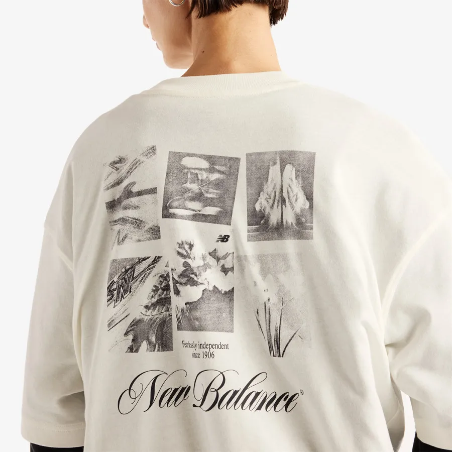 New Balance Majica Pressed Flowers Memories Oversized T-Shi 