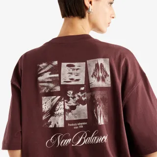 New Balance Majica Pressed Flowers Memories Oversized T-Shi 
