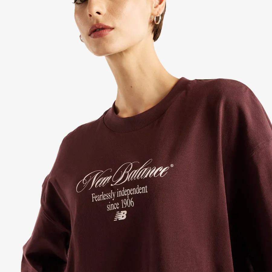 New Balance Majica Pressed Flowers Memories Oversized T-Shi 