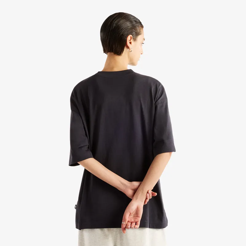 New Balance Majica Pressed Flowers Script Oversized T-Shirt 